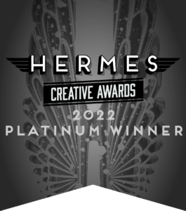 Hermes Creative Awards 2022 Platinum Winner badge