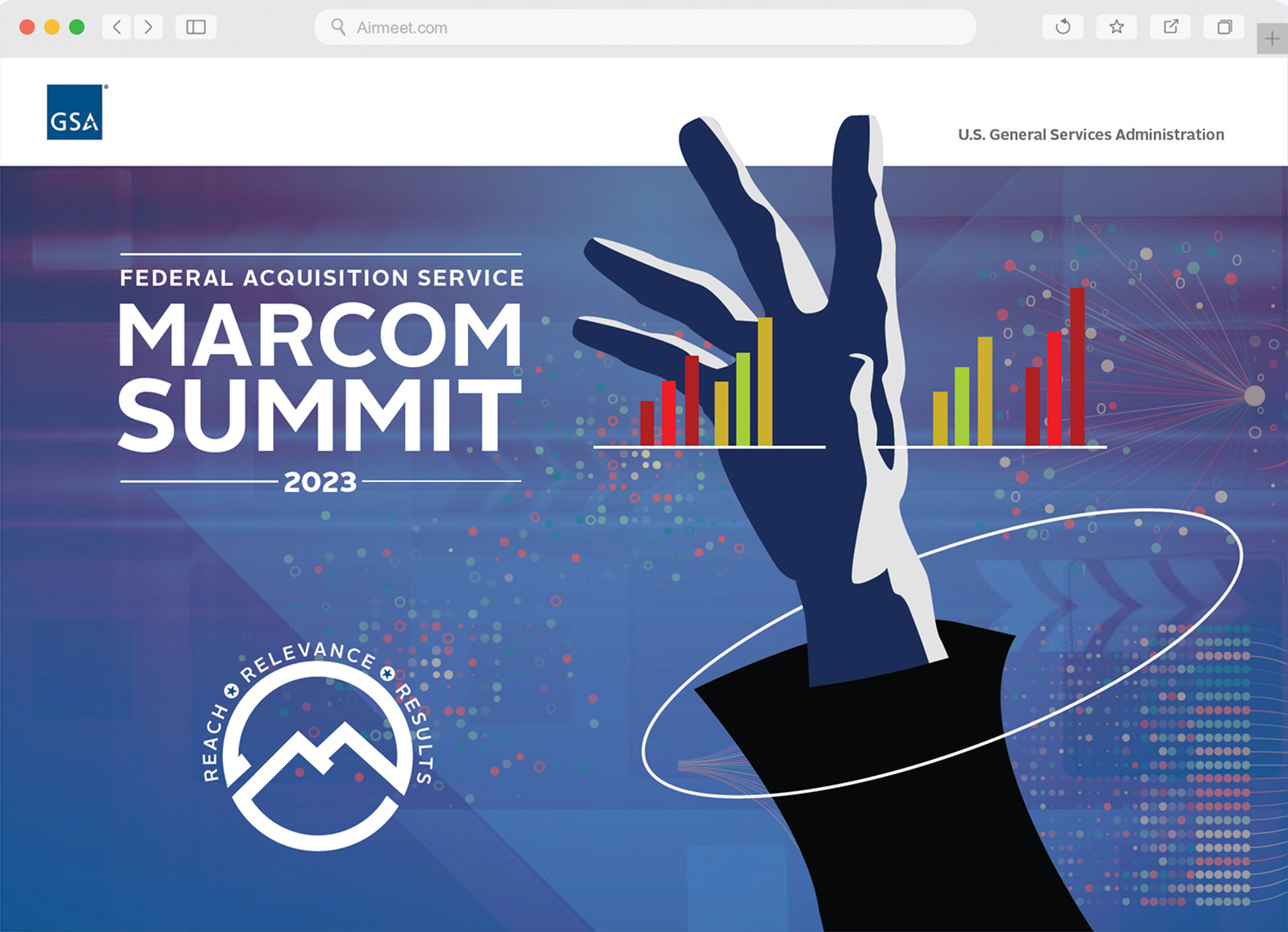 Landing page for the MarCom summit